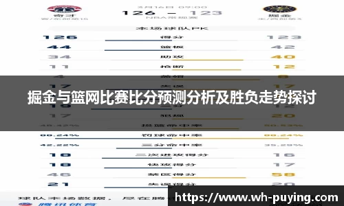 掘金与篮网比赛比分预测分析及胜负走势探讨
