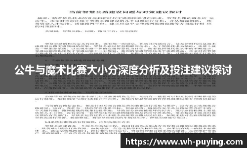 公牛与魔术比赛大小分深度分析及投注建议探讨