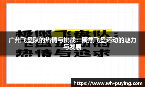 广州飞盘队的热情与挑战：聚焦飞盘运动的魅力与发展